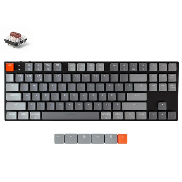 Keychron K1 87 Key Low Profile Gateron Mechanical Keyboard RGB Brown