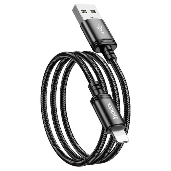 Hoco X89 USB-A to USB-C Fast Charging Braided Cable 2m Black 2.4A
