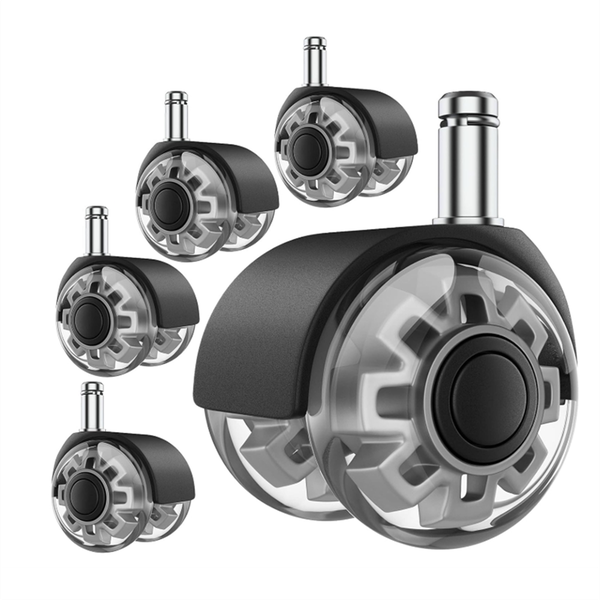 Office Chair Caster Wheels, 2 Inch Heavy Duty Replacement Wheels, Soft &amp; Qu