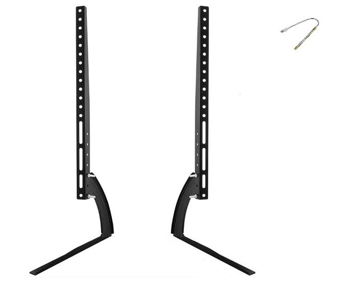 Universal Table Top Upto 75 Inch TV Bracket Stand + Usb Light