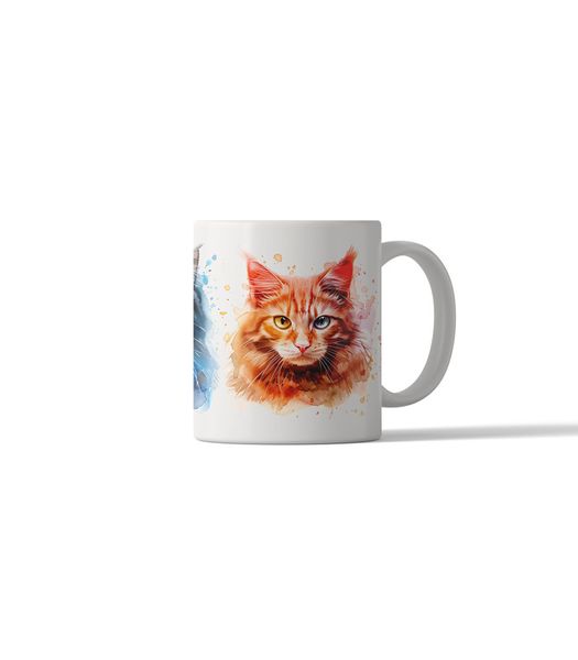 Cat Portrait 11oz DSG398 Printed Coffee Mug Gift
