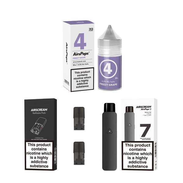 Airspops 7 Bundle - Freezy Grape