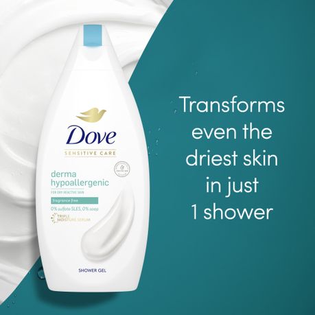 Dove Derma Hypoallergenic Body Wash Shower Gel