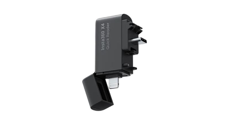 Insta360 X4 Quick Reader: Fast USB 3.0 Transfers &amp; Dual Plug Compatibility