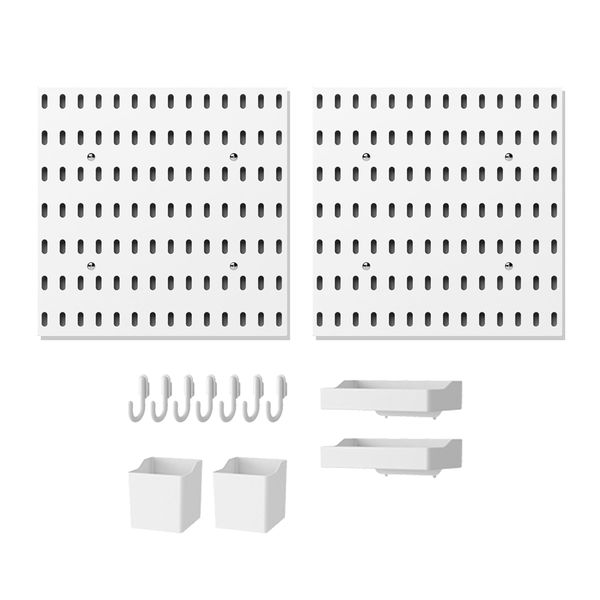 Pegboard, Wall-Mounted Storage Rack - B Suit