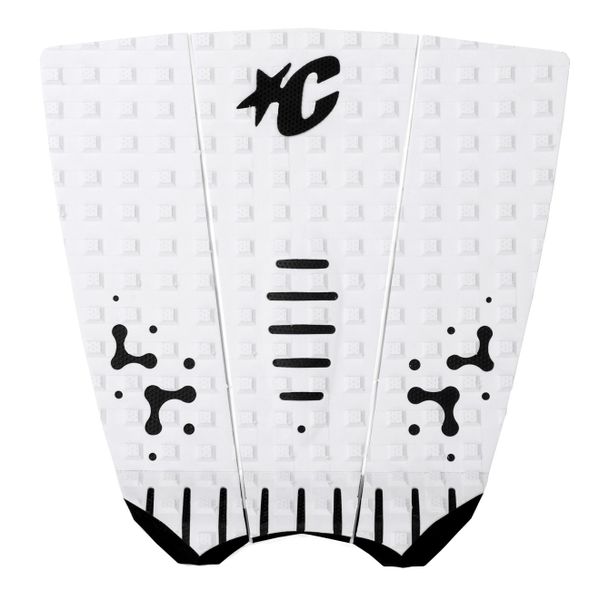 Creatures Mick Fanning Loc-Lite Ecopure Surfboard Traction Pad - White Black