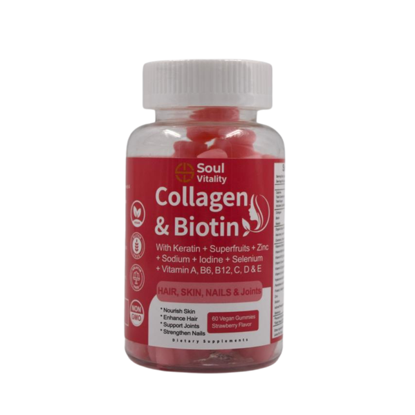Soul Vitality Collagen &amp; Biotin Gummies - 60 Gummies