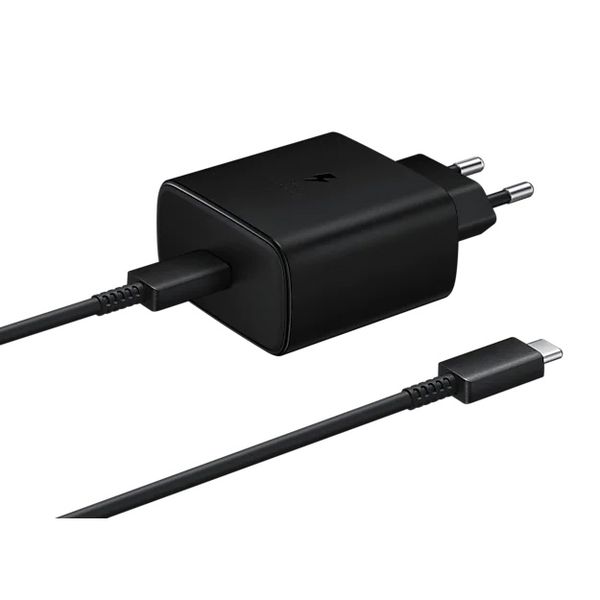 Samsung Original USB-C 45W Super Fast (PD) Wall Charger With Cable - Black