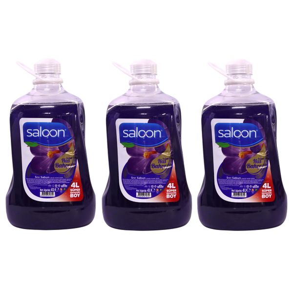 Saloon Liquid Hand Wash Soap - Lavender - 4 Litres - 3 Pack