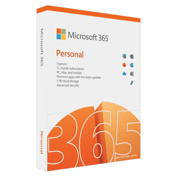 Microsoft 365 Personal PC Mac and Mobile 1-user 12-month Subscription
