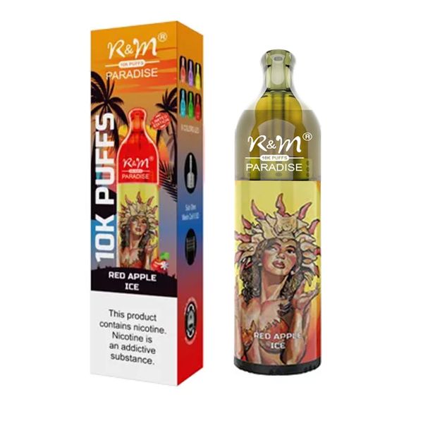 10K Puffs Paradise Rechargeable Disposable Vape 17ml 5% Salt Nic Apple Ice