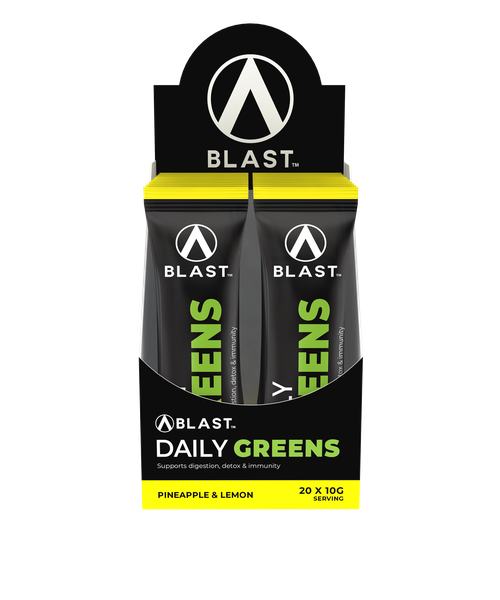 BLAST Daily Greens Pineapple &amp; Lemon Carton Sachets
