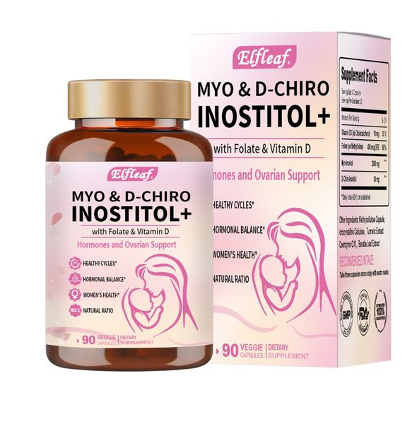 Inositol Supplement for Hormonal Balance,Ovarian Support &amp; Mood,90 Capsules