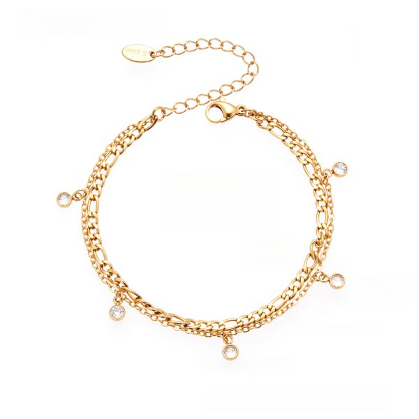 Starlight Diamond-Cut Anklet - Luxury Minimalist Foot Jewelry Set