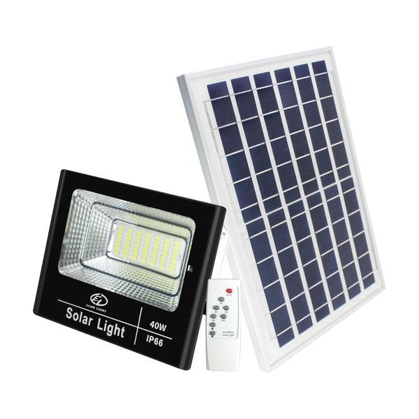 OutdorrSolar Flood Spot Light with Remot- 40W