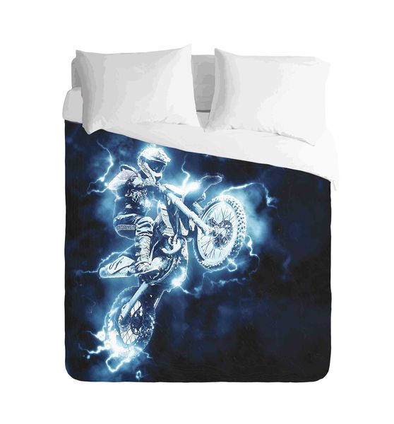 Imaginate Decor - Lightning Motocross Duvet Set + 2 plain pillow cases
