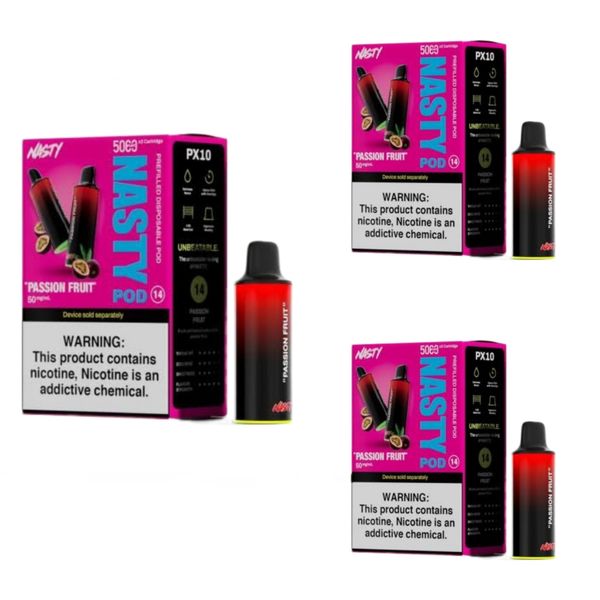Nasty PX10 Disposable Pods - Passion Fruit (4 Boxes- 8 Pods)