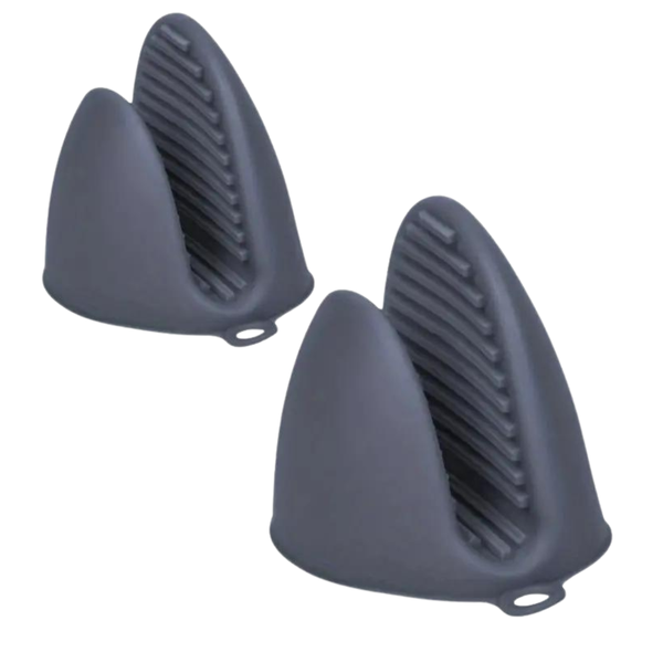 2 Pack Mini Oven Gloves Silicone Heat Resistant Cooking Pinch Mitts