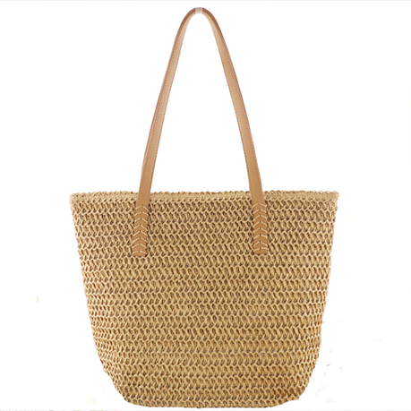 Straw Tote Bag Summer Beach Bag Women Handbag Large Shoulder Bag Image