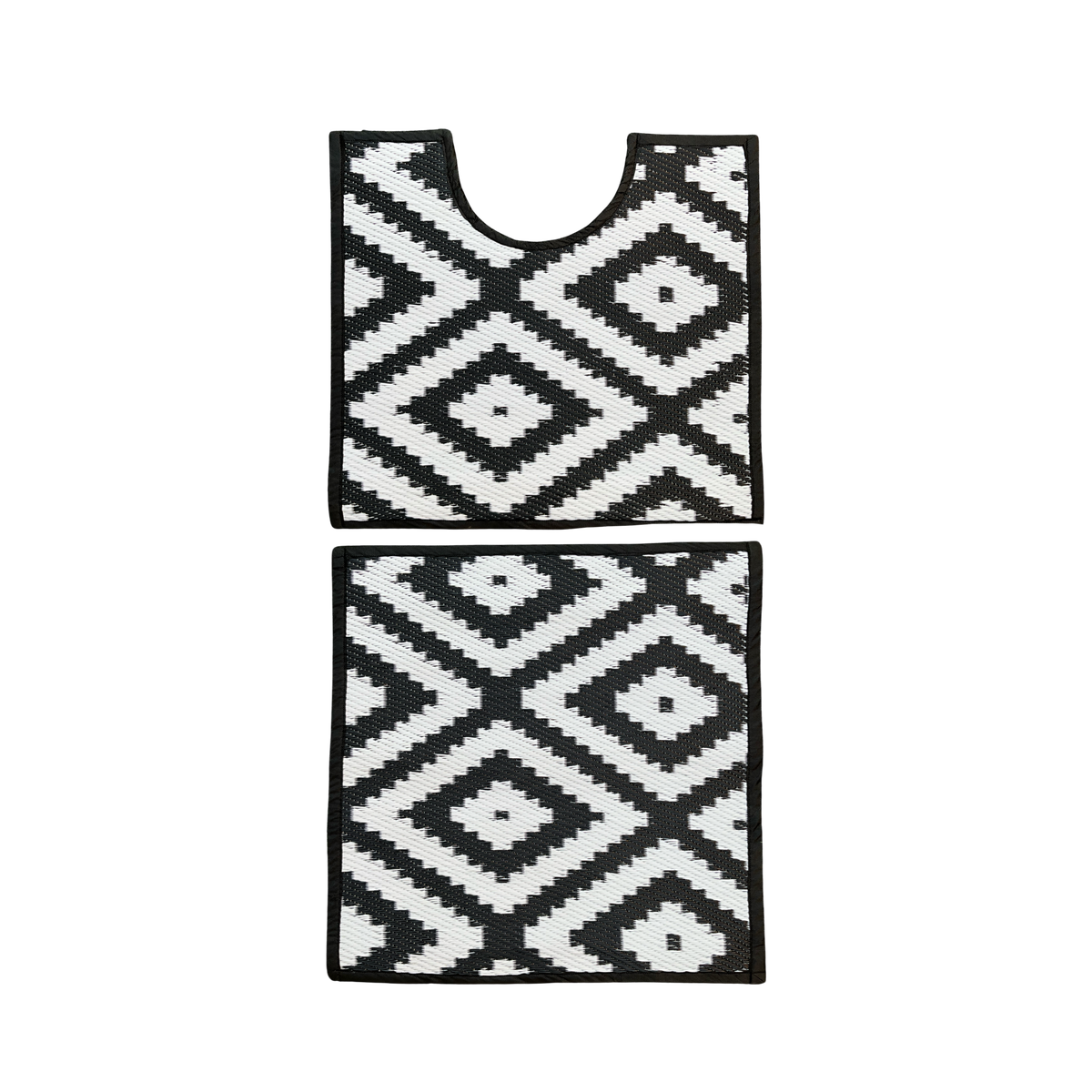 Indoor / Outdoor AquaLux Bath Rug Set Diamond Dazzle Shop Today