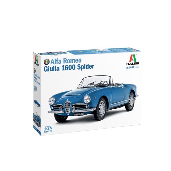 Italeri -3668 1/24 Alfa Romeo Guilia- 1600 Spider