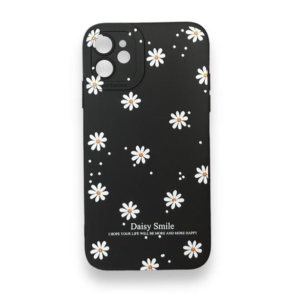AMA Black Flower Silicon Protective Case For iPhone 13 Pro max