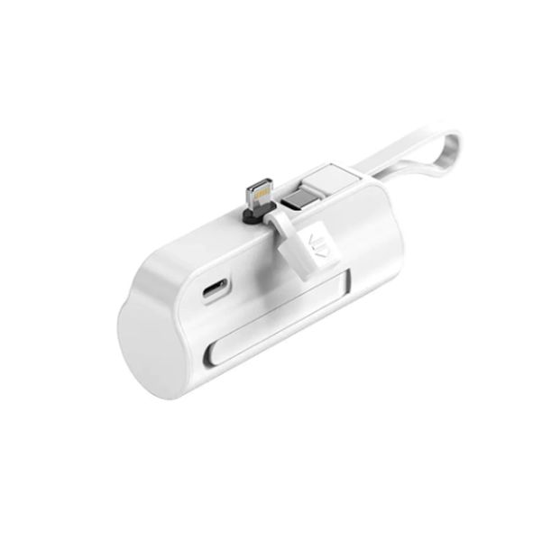 Portable Power Bank with Built in Cable for iPhone and Huawei