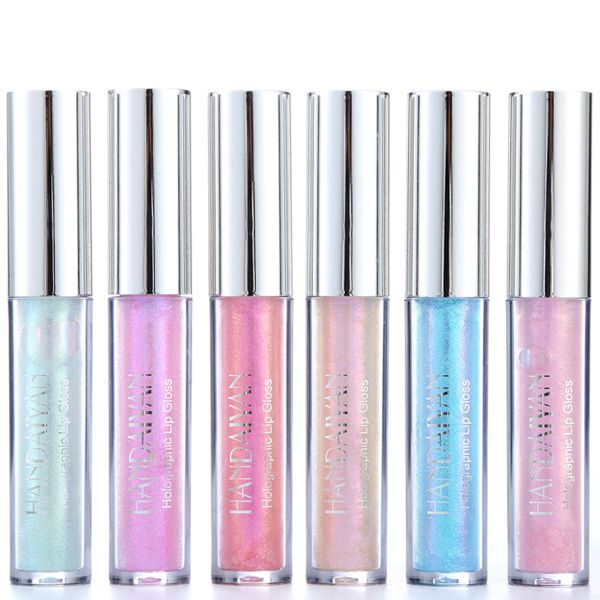 6 Glitter Lip Gloss Mermaid Glitter Lipstick Moisturizer Liquid Lipstick