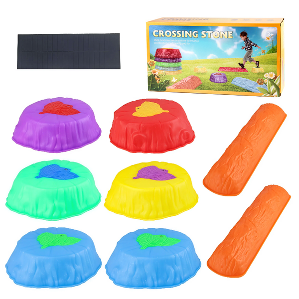 9 Piece Kids Stepping Stones Children Balance Toy Toddlers Jumping Toy Set