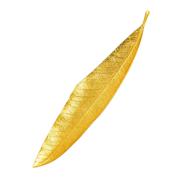 Handcrafted Bronze Leaf Incense Stand
