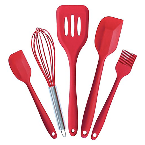 Cooking/Baking Utensils | Set of 5 in Red