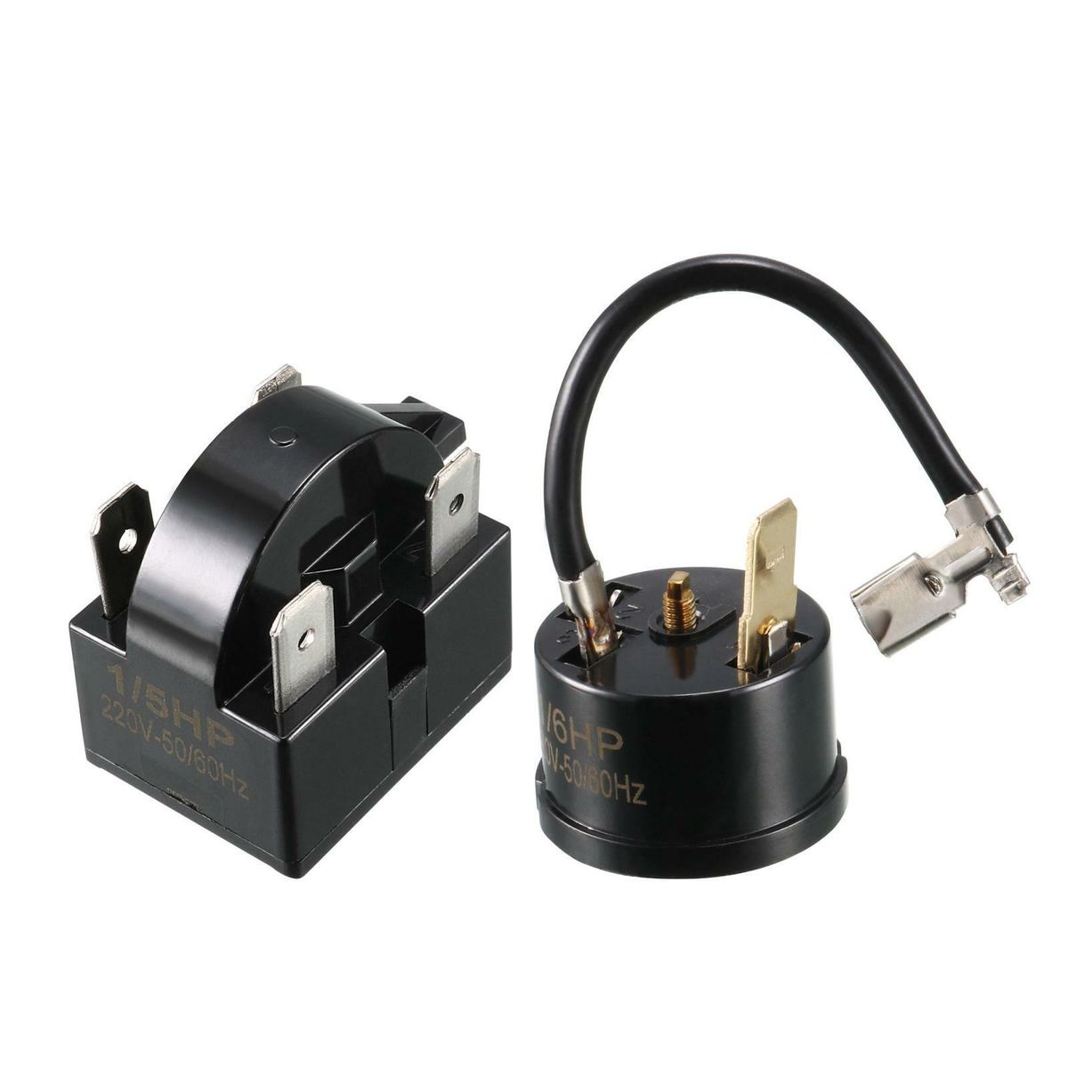 Start Relay 15 Ohm 4 Pin + Compressor Thermal Overload Protector | Shop ...