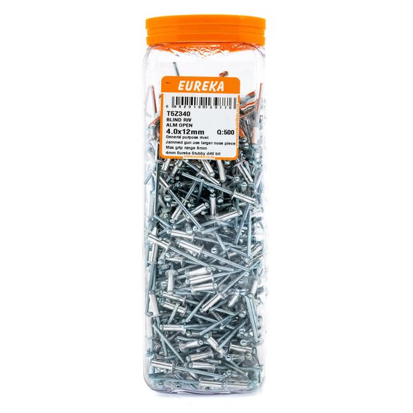 EUREKA Blind Rivet Aluminium Open 4 x 12mm Q:500 T5Z340