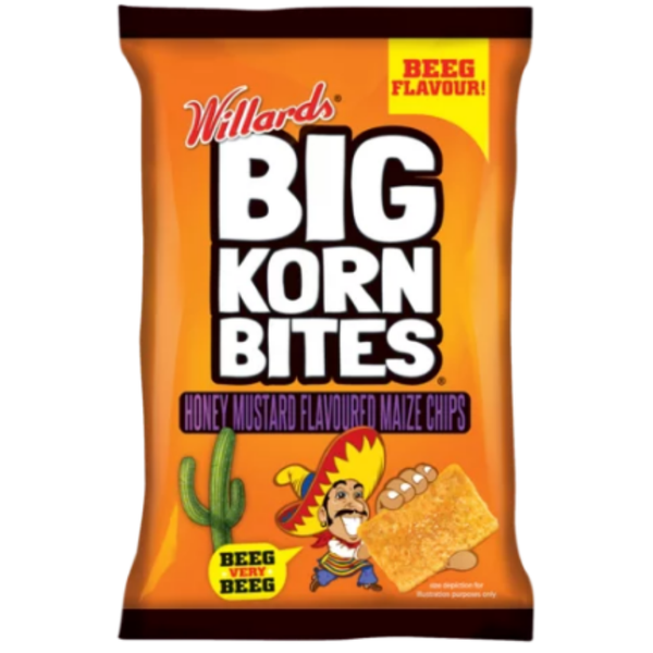 Big Korn Bites Honey &amp; Mustard 50g - 48 Pack