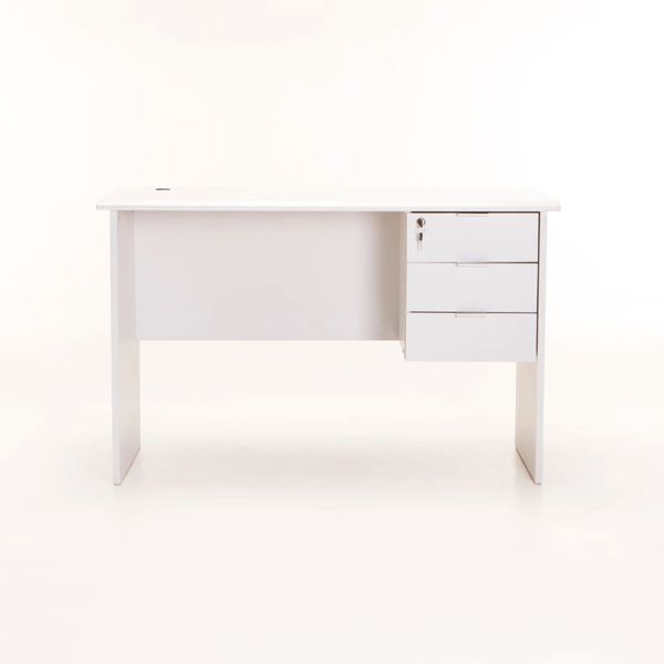 SOHO 120cm DELUXE 3 DRAWER DESK-WHITE