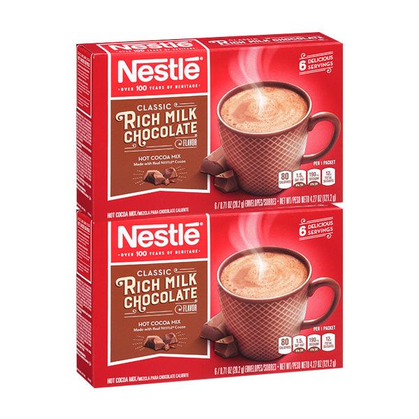 Nestle Hot Chocolate Classic Rich Milk Pack - 2 x 121g | Shop Today ...