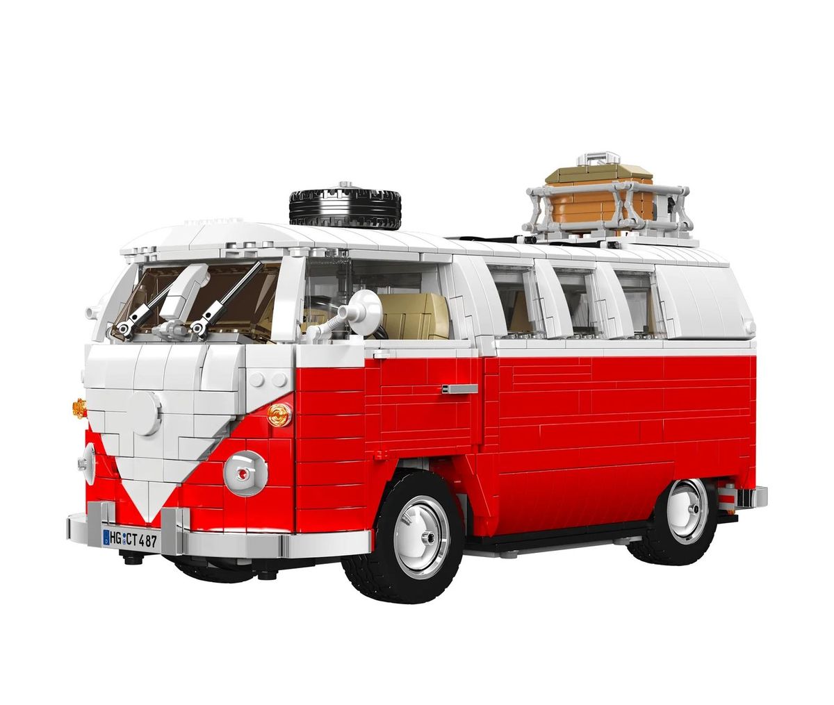 Mould King VW T1 Camper Van Building Blocks (2056 Pieces) - 31cm Long ...
