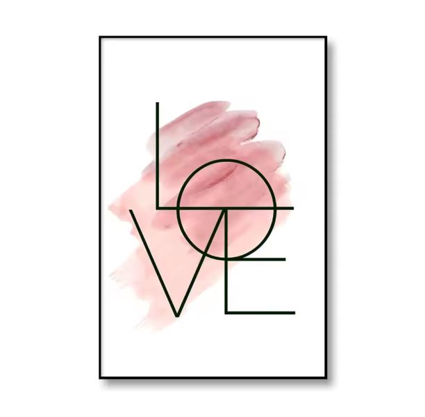 Canvas Wall art: Single - Pink Love