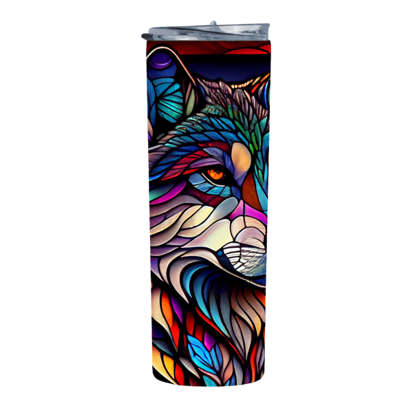 Wolf Eye 20 Oz Straight Skinny Tumbler 019