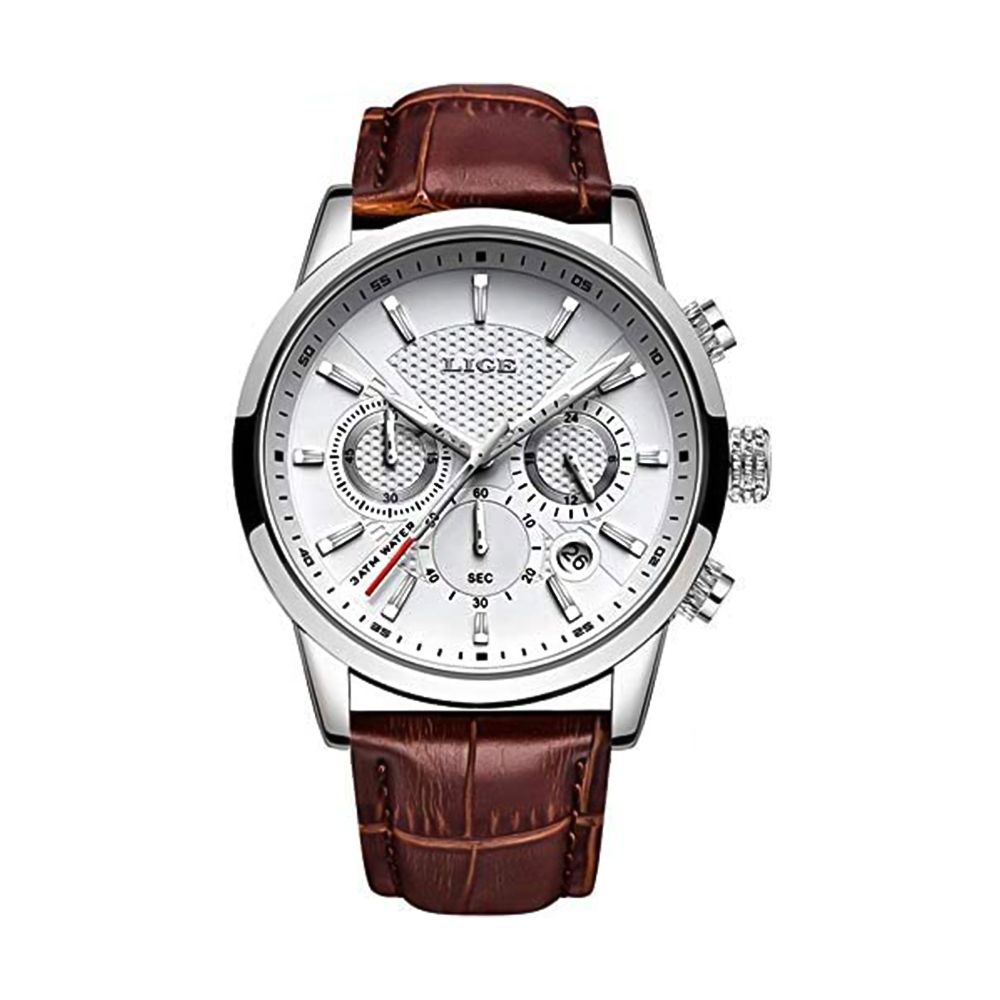 LIGE Military Leather Watch for Men Buy Online in South Africa