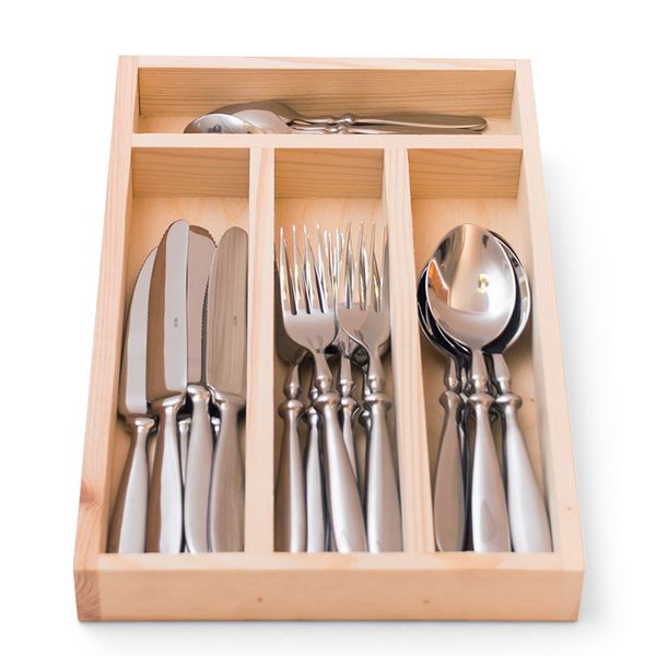 Jean Dubost Village 24 Piece Set Stainless Steel