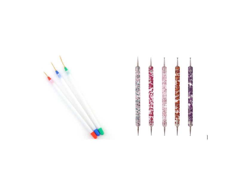 Shining Star Dotting Tool 5pcs + 3pcs Striping Brush Combo