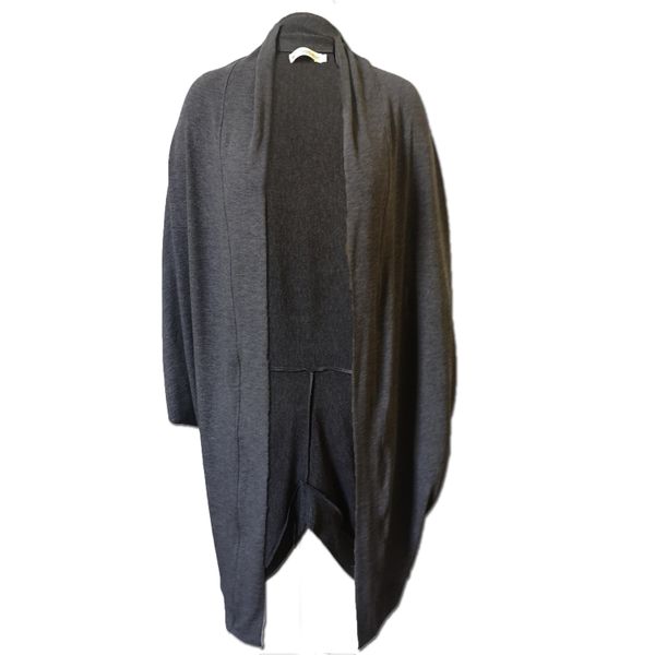 Nucleus Cocoon Cardigan Shrug in Charcoal Melange