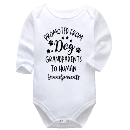 Promoted From Pregnancy Announcement Baby Vest Bodysuit Onesie Long Sleeve Image
