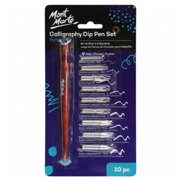 Calligraphy Dip Pen Set - 9 Nib