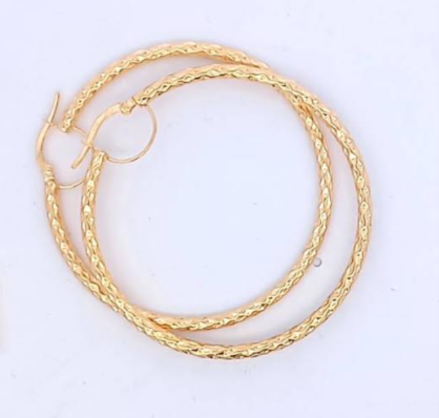 9ct Yellow Gold Hoop Earrings