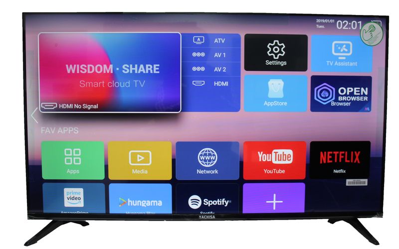 Yachisa 43'' Smart Framelss Led Hd Tv