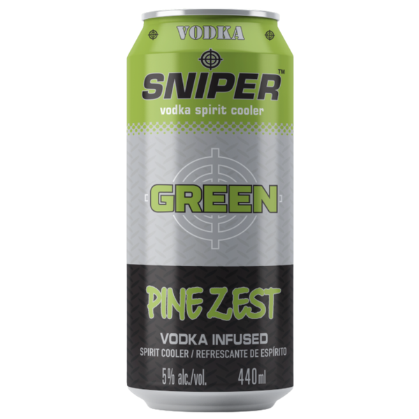 Sniper Vodka Green Pine Zest 24 x 440ml