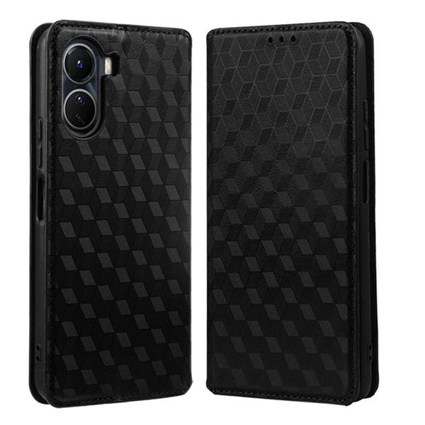 Flip Cover Compatible With Vivo Y16 Shockproof Leather Cover
