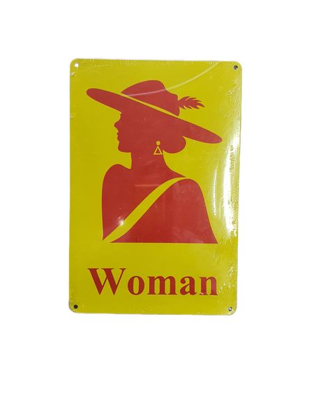 Woman Sign Metal Home Decor Wall Art
